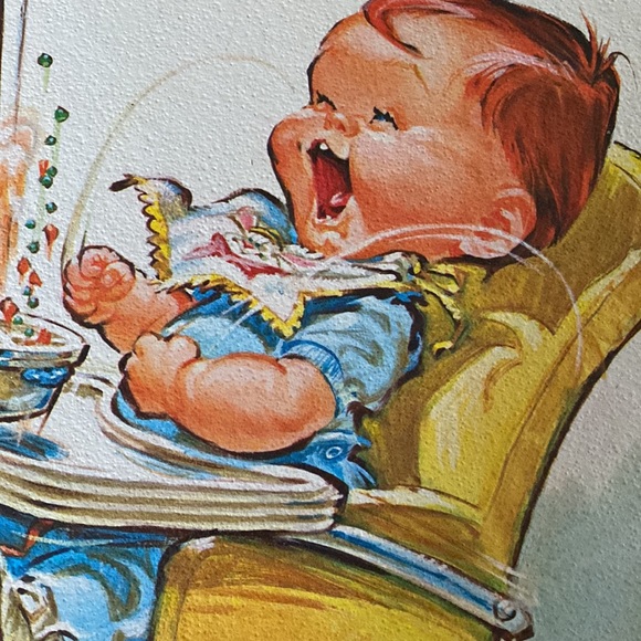 VTG Baby Book & Baby Illustration - Picture 10 of 13